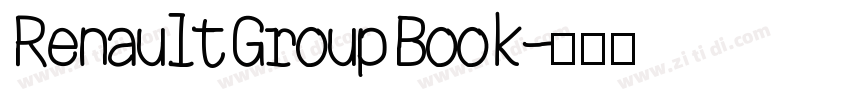Renault Group Book字体转换